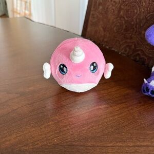 Squeezamals Series 2 Narcissa the Narwhal Plush Toy